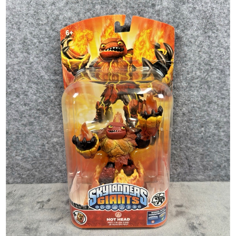 Skylanders Giants HOT HEAD  Action Figure w/ Trading Card 2012 Activision *READ